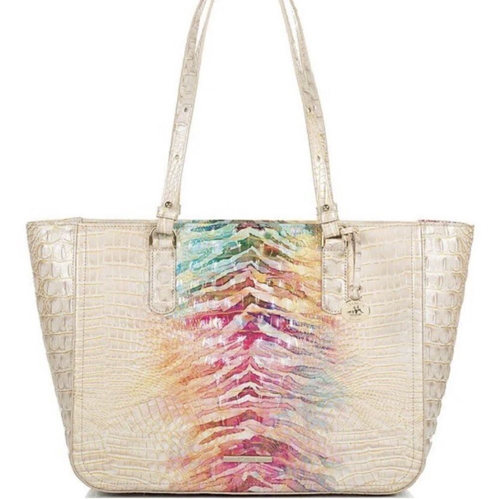 Brahmin Ashlee Ombré Entice Melbourne Bag Leather Tote Purse